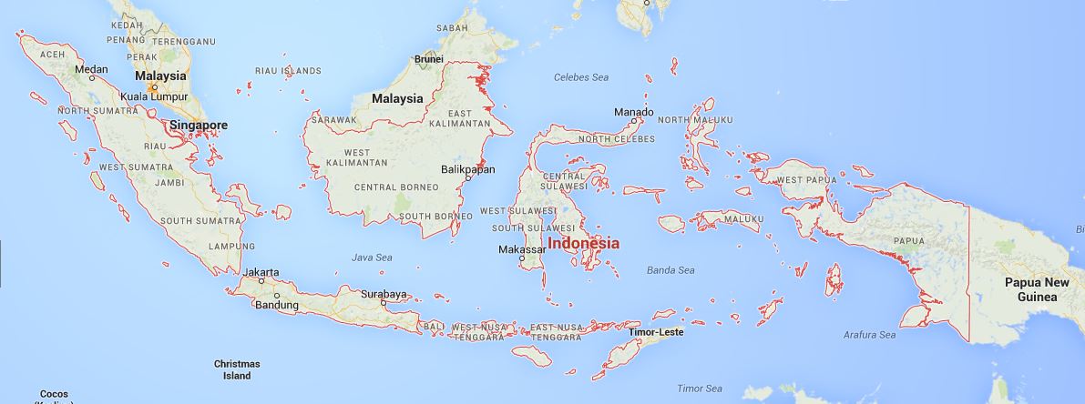 Indonesia Google Map