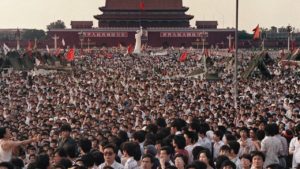 Demonstration in Tiananmen Square